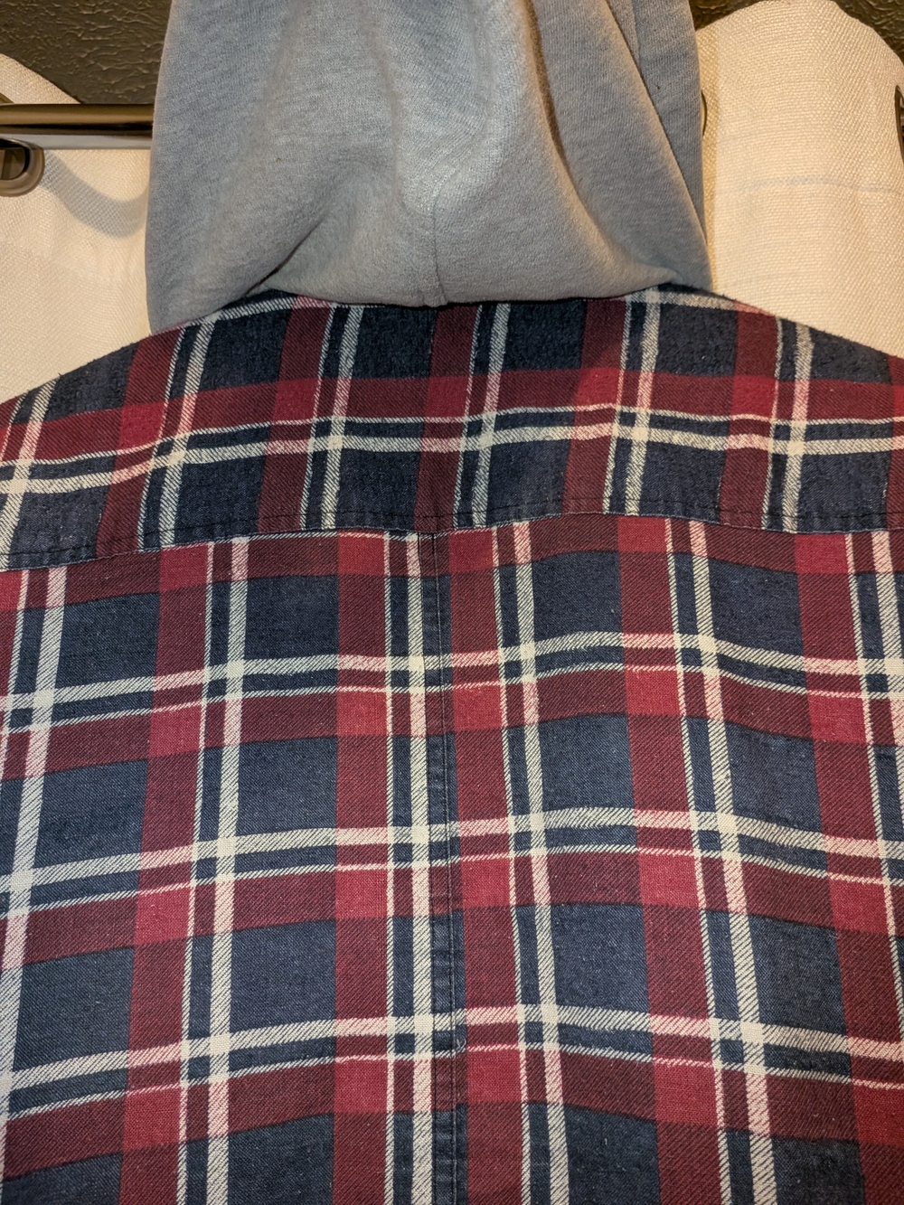 Vintage Merrill & Forbes Outfitters Quilted Lined Plaid Zip Hooded Jacket XL - Picture 14 of 16